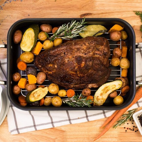 HIC Kitchen Wire Roasting Baking Broiling Rack, 12-Inches x 7.5-Inches - Picture 3 of 5